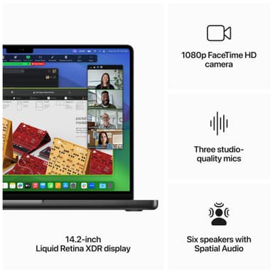 MacBook Pro 14 M3 Max 36/1TB (stellarsvart)