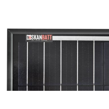SKANBATT Solcellepanel 110W - All Black - Mono - PERC - 1070x550x30mm