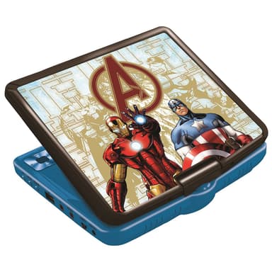 Avengers Bærbar DVD-spiller 7 roterende skjerm med USB-port og øretelefoner