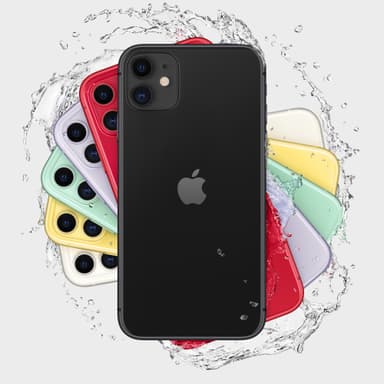 iPhone 11 smarttelefon 128 GB (sort)
