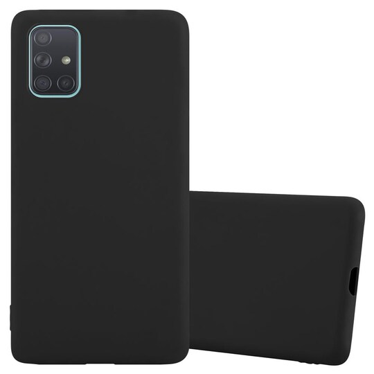 Samsung Galaxy A71 5G silikondeksel cover (svart)
