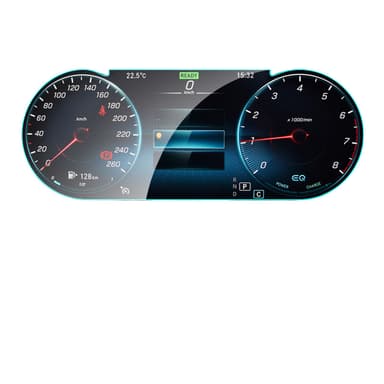 Skjermbeskytter for Mercedes-Benz 19-21 C-Klasse/20-22 GLC bilnavigasjon 2 pakke