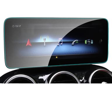 Skjermbeskytter for Mercedes-Benz 19-21 C-Klasse/20-22 GLC bilnavigasjon 2 pakke