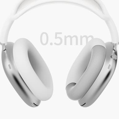 Øreputer for Airpods Max-hodetelefoner Hvit