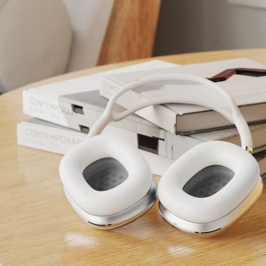 Øreputer for Airpods Max-hodetelefoner Hvit