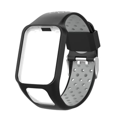 Silikonklokkerem for TomTom Smartwatch Svart+grå
