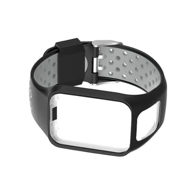 Silikonklokkerem for TomTom Smartwatch Svart+grå