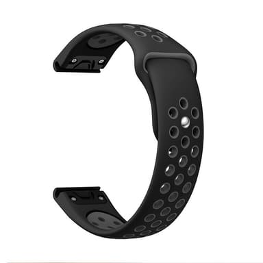 Silikonklokkerem for Garmin Fenix-serien Svart+grå