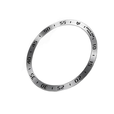 Rammering i rustfritt stål for Samsung Galaxy Watch Ultra Sølv + svart