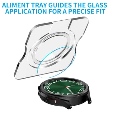 Skjermbeskytter i herdet glass for Samsung Galaxy Watch 6 40 mm