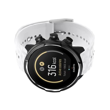 Silikonklokkerem for Suunto Watch Hvit Suunto 9