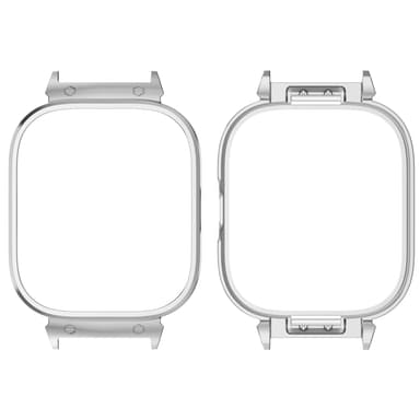Støtsikker skjermskall beskyttende klokkeramme for Redmi Watch 4, 20 mm Sølv
