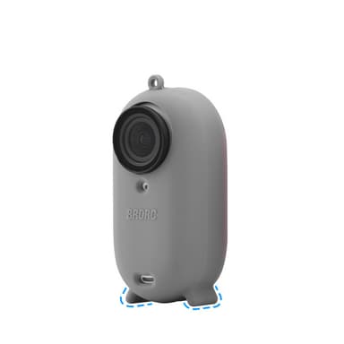Actionkamera silikondeksel med linsebeskytter for Insta360 Go 3 Grå