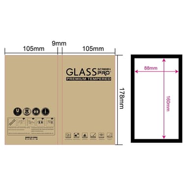 2-Pack skjermbeskytter for Samsung Galaxy Series-telefon, herdet glass Samsung Galaxy A52 5G