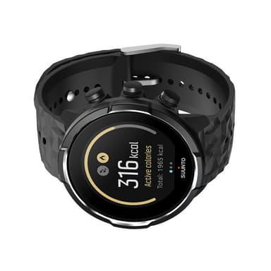 Silikonklokkerem for Suunto Watch Sort Suunto 24mm