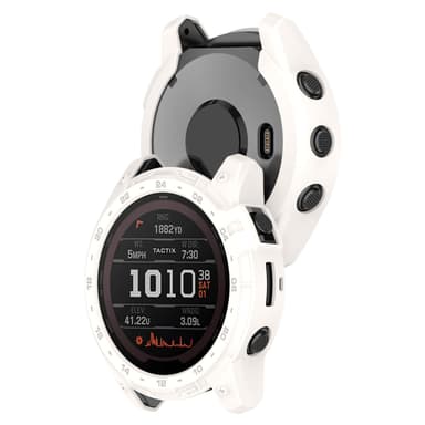Smart beskyttende klokkedeksel for Garmin Tactix7 MAOLED Hvit