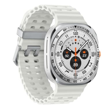 Ramme i rustfritt stål til Samsung Galaxy Watch Ultra Sølv + svart