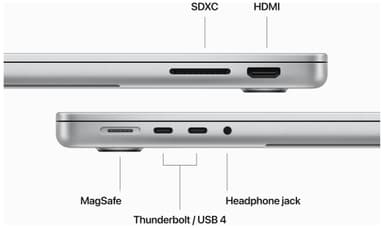 MacBook Pro 14 M3 8/512GB (sølv)