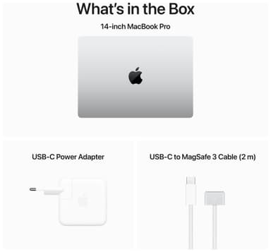 MacBook Pro 14 M3 8/512GB (sølv)