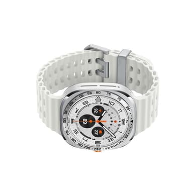 Ramme i rustfritt stål for Samsung Galaxy Watch Ultra Sølv + svart