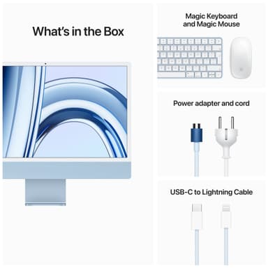 iMac 24" M3 8/8/256 (blå)