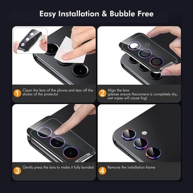 For Samsung Galaxy S25+ Kameralinsebeskytter ENKAY Metallring Linsefilm