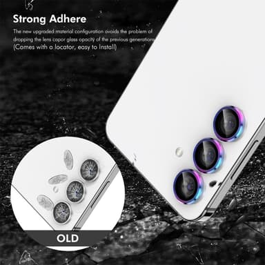 For Samsung Galaxy S25+ Kameralinsebeskytter ENKAY Metallring Linsefilm