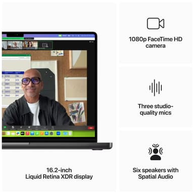 MacBook Pro 16 M3 Max 36/1TB (stellarsvart)