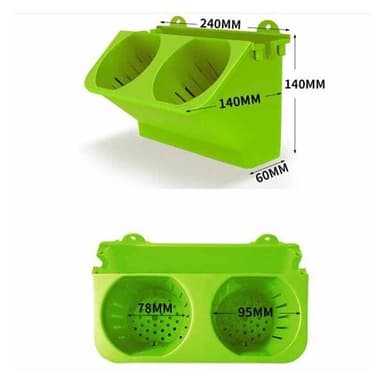 Plantevegg for vertikal dyrking 24x14x57cm Hvit