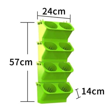 Plantevegg for vertikal dyrking 24x14x57cm Hvit
