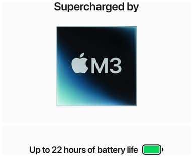 MacBook Pro 14 M3 CTO 8/512GB (stellargrå) - Engelsk (UK) tastatur