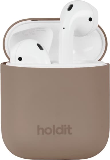 Holdit AirPods Silicone deksel (mokkabrun)