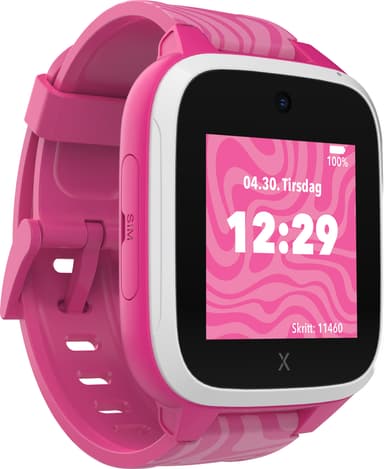 Xplora XGO3 XConnect Gen2 smartklokke for barn med SIM-kort (rosa)