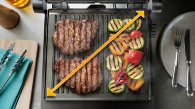 Philips 7000 Series elektrisk grill HD6307/70 (sort)