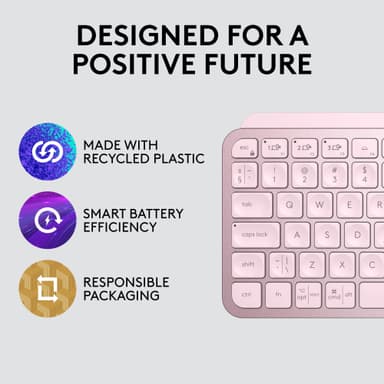 Logitech MX Keys Mini trådløst tastatur (rose)