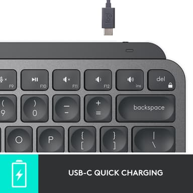 Logitech MX Keys Mini trådløst tastatur (grafitt)