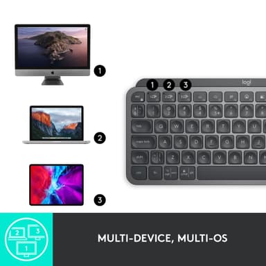 Logitech MX Keys Mini trådløst tastatur (grafitt)