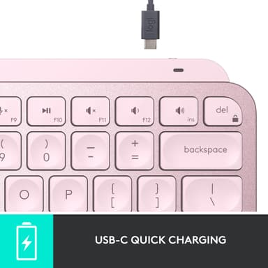Logitech MX Keys Mini trådløst tastatur (rose)