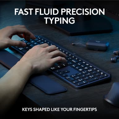 Logitech MX Keys S pakke med trådløs mus og tastatur (grafitt)