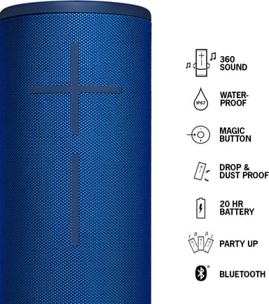 Ultimate Ears Megaboom 3 trådløs høyttaler (blå)