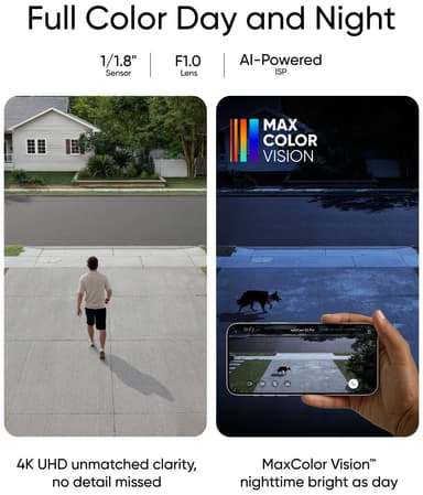 Eufy eufyCam S3 Pro 4K overvåkningskamera (4-pakning)