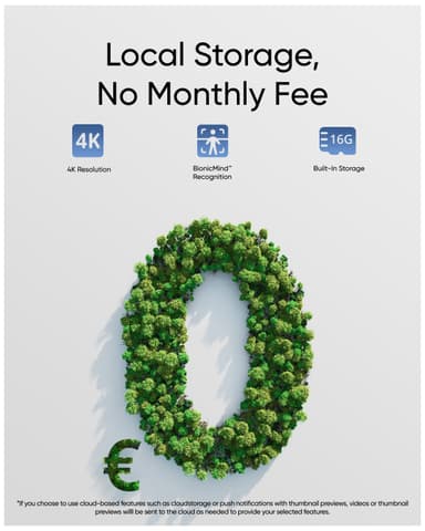 Eufy eufyCam S3 Pro 4K overvåkningskamera (4-pakning)