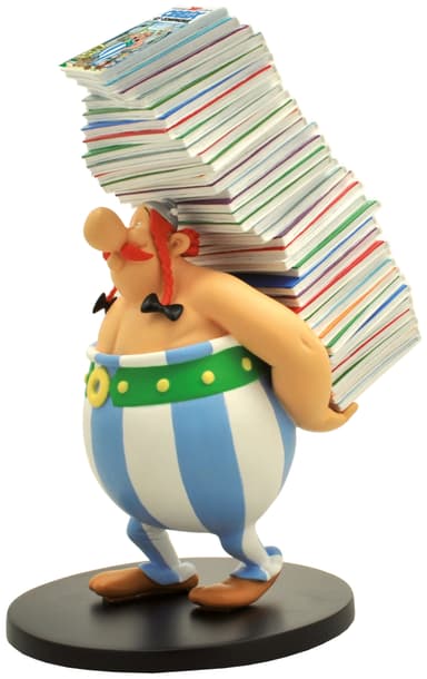 Plastoy Asterix & Obelix samlefigur (Obelix with Comics)