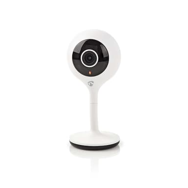 Nedis SmartLife Innendørs kamera | Wi-Fi | Full HD 1080p | Cloud Storage (valgfritt) / microSD (ikke inkludert) | Med bevegelses sensor | Nattsyn | Hvit