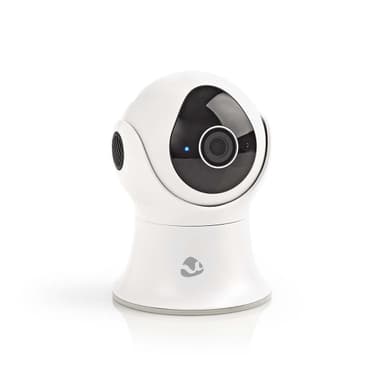 Nedis SmartLife Utendørs kamera | Wi-Fi | Full HD 1080p | Panorering og vipping | IP65 | Cloud Storage (valgfritt) / Internt 16GB | 12 V DC | Med bevegelses sensor | Nattsyn | Hvit