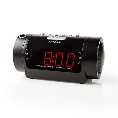 Nedis Digital Alarm Clock Radio | LED Vise | Tidsframskriving | AM / FM | slumrefunksjon | Sleep timer | Antall alarmer: 2 | Sort
