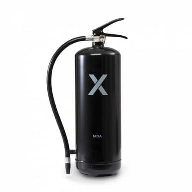 Nexa brandsläckare, 6 Kg ABC-pulver med väggfäste (Svart)
