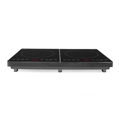 Nedis Induksjonsovn | Kokesoner: 2 | 3500 W | Overopphetings vern | Sort | Timer | Turbo-aksjon | Barnesikkring