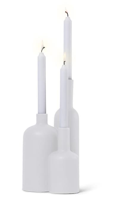 Orrefors Jernverk Ljusstake, Vit