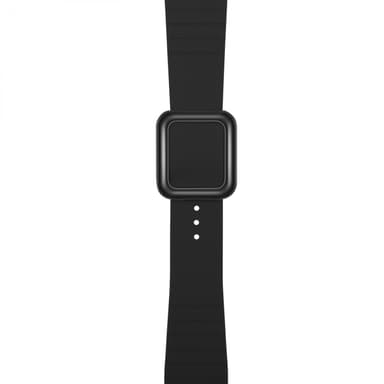 Klokkearmbånd i silikon til Apple Watch 42/44/45mm, Svart